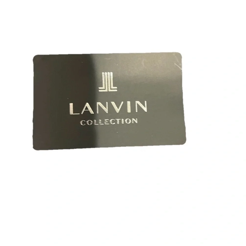 Lanvin collection red and navy Patterned initial logo zip around long Wallet